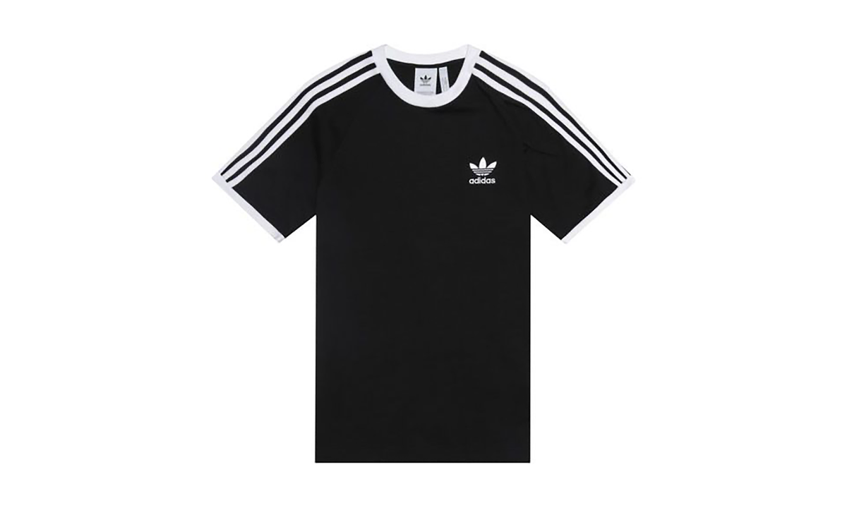3-Stripes Fashion Casual T-Shirt "Black / White" CW1202