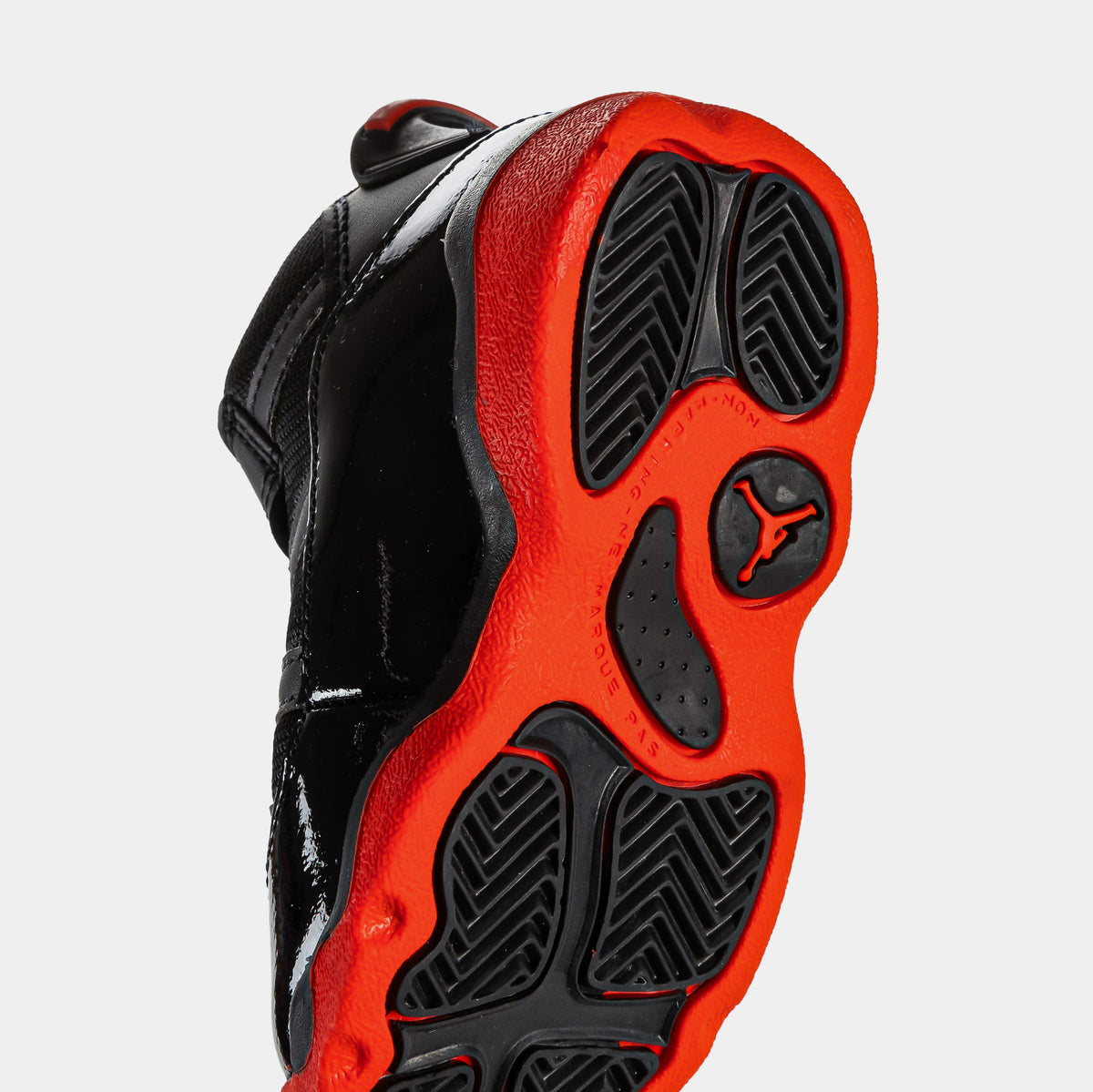 Air Jordan 6 Rings Infant Toddler Basketball Shoes (Black/Infrared 23)