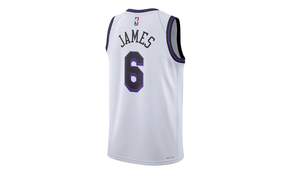 LEBRON JAMES LA LAKERS CITY EDITION SWINGMAN JERSEY "White" DO9597 101