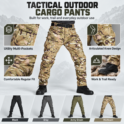 Men's Fleece-Lined Tactical Cargo Pants
