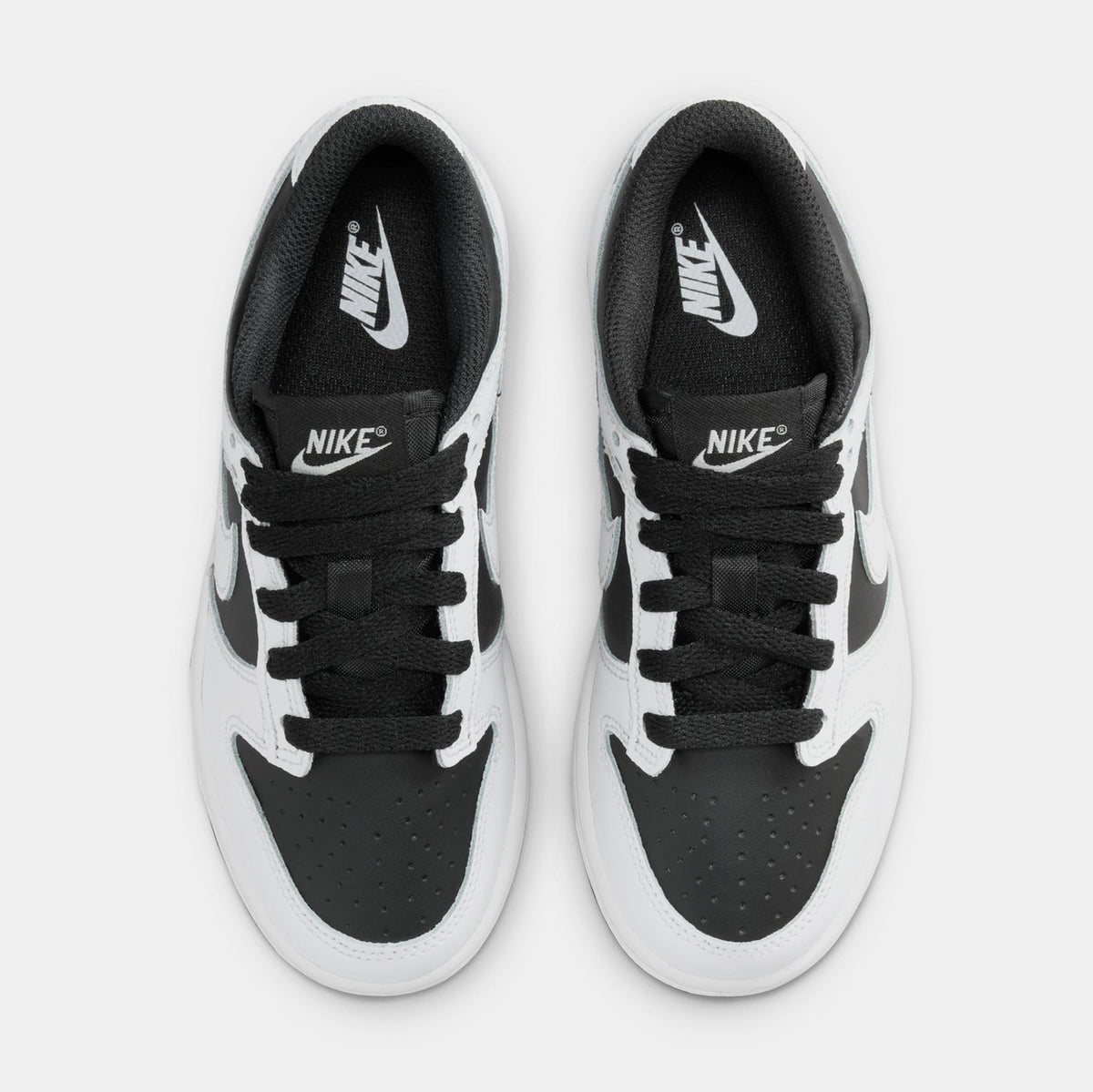 Dunk Low Preschool Lifestyle Shoes (Black/Platinum Tint/White)