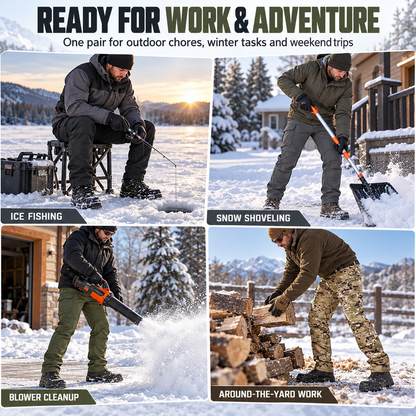 Men's Fleece-Lined Tactical Cargo Pants