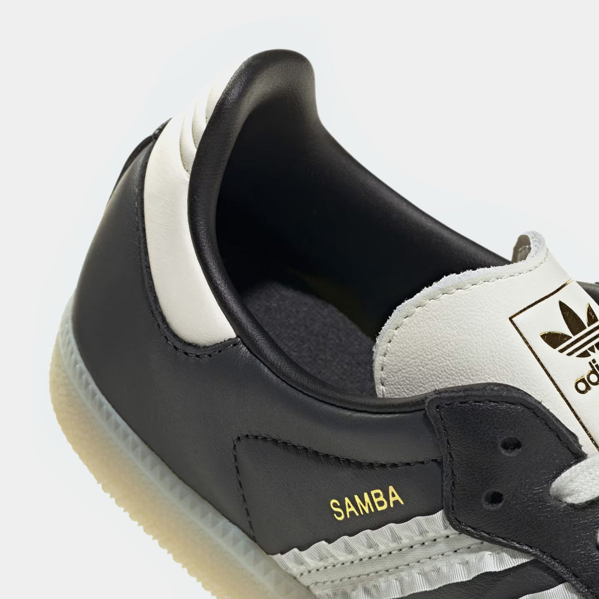 Samba OG Ruffled 3 Stripes Womens Lifestyle Shoes (Carbon/Off White/Core Black)