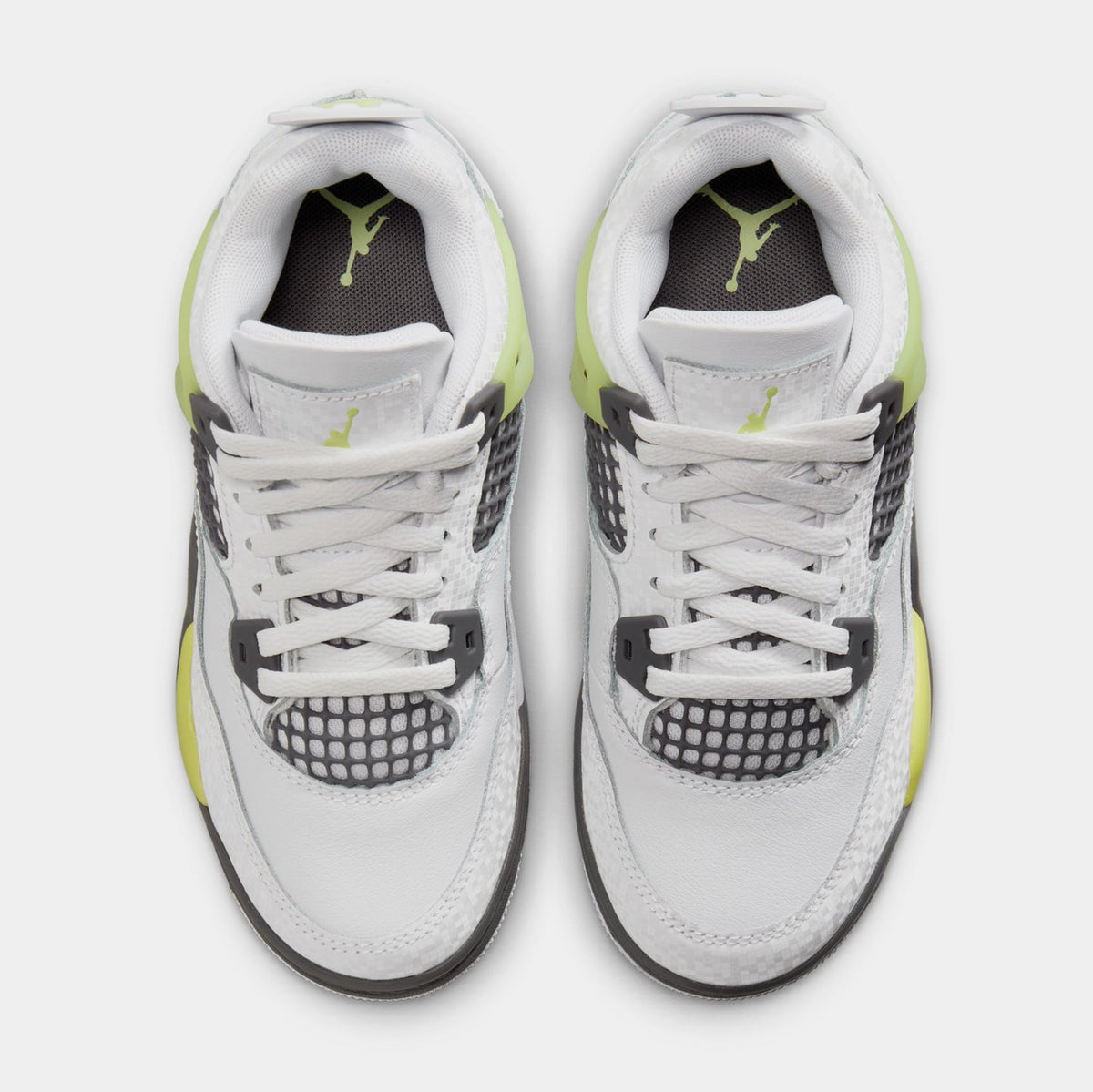 Air Jordan 4 Retro Light Lemon Twist Preschool Lifestyle Shoes (White/Light Lemon Twist/Light Graphite)