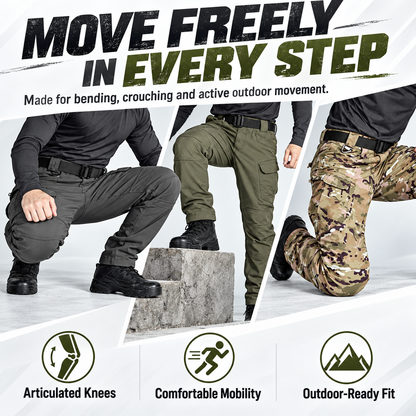 Men's Fleece-Lined Tactical Cargo Pants