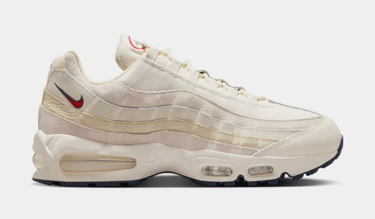 Air Max 95 OG Mens Running Shoes (Pale Ivory/University Red/Light Khaki/Sail)