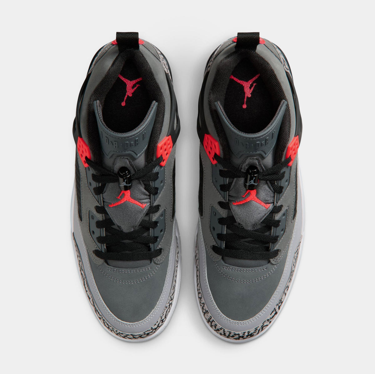 Spizike Low Infrared Mens Basketball Shoes (Dark Grey/Infrared/Black)