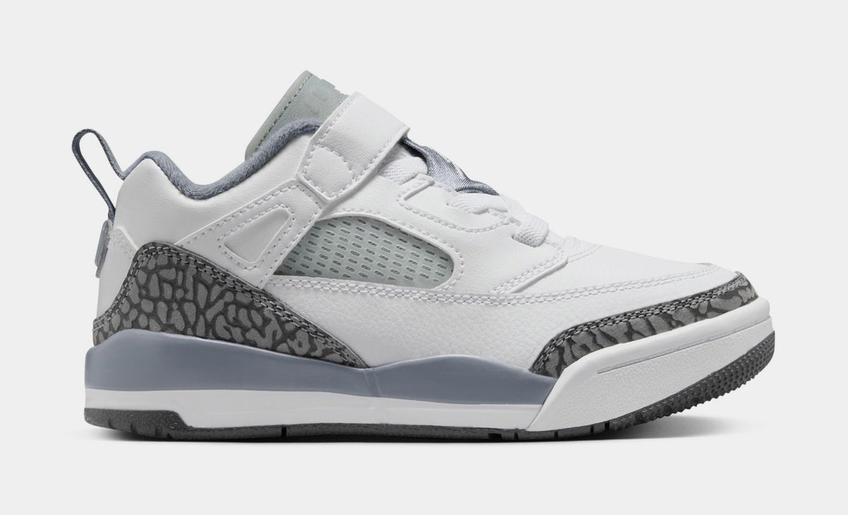 Spizike Low Preschool Lifestyle Shoes (White/Anthracite/Wolf Grey/Cool Grey)