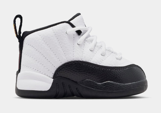 Air Jordan 12 Retro Taxi Infant Toddler Lifestyle Shoes (White/Black/Taxi)