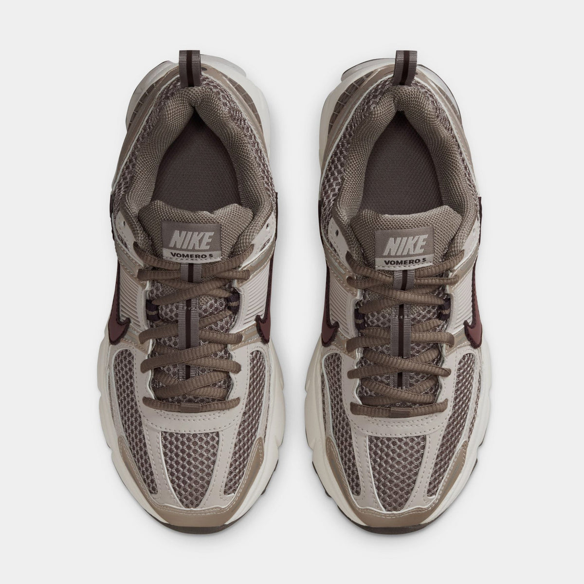 Vomero 5 Grade School Running Shoes (Taupe Haze/Tatto Silt/Red/Pale Ivory)