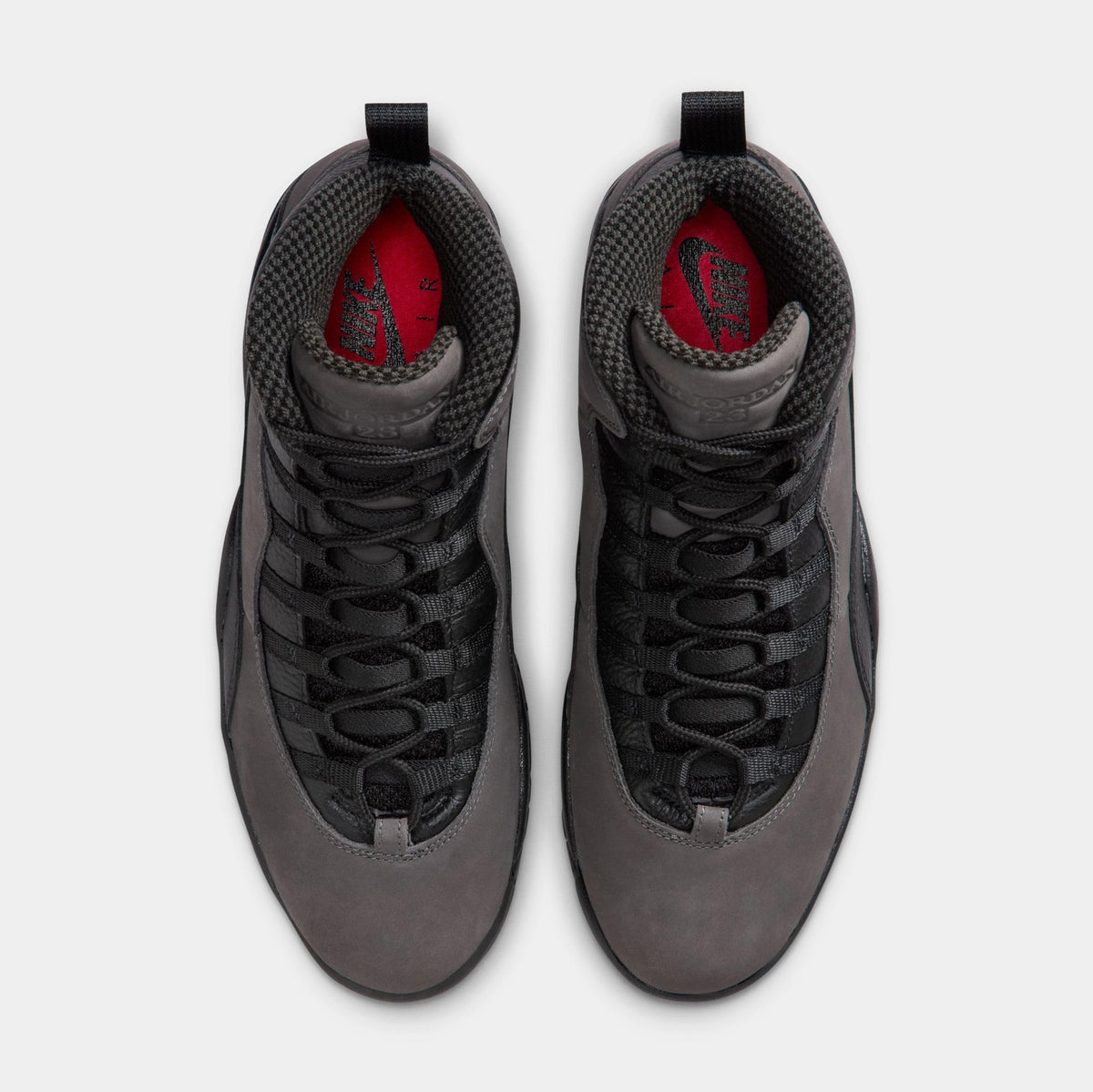 Air Jordan 10 Retro Shadow Mens Lifestyle Shoes (Charred Grey/True Red/Black) Limit One Per Customer