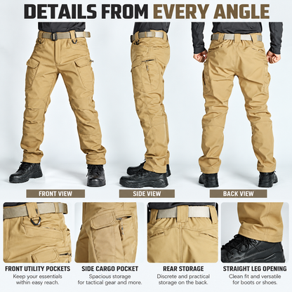 Men's Fleece-Lined Tactical Cargo Pants