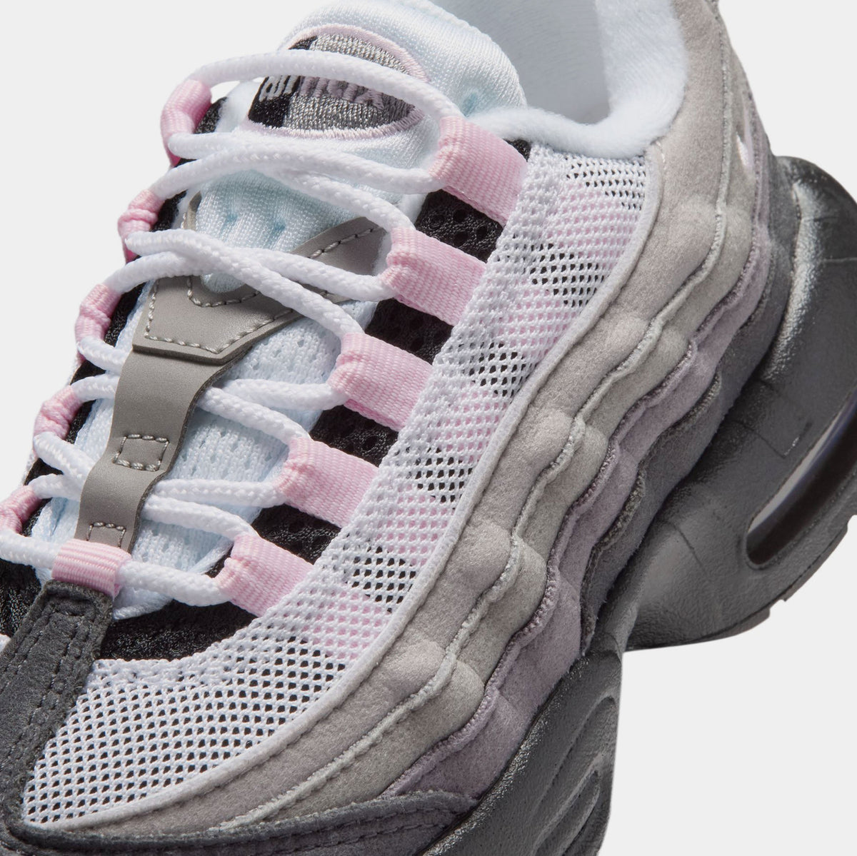 Air max 95 Big Bubble Pink Foam Preschool Running Shoes (Black/Pink Foam/White/Medium Grey)