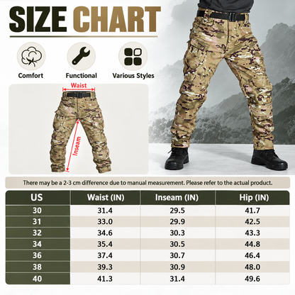 Men's Fleece-Lined Tactical Cargo Pants