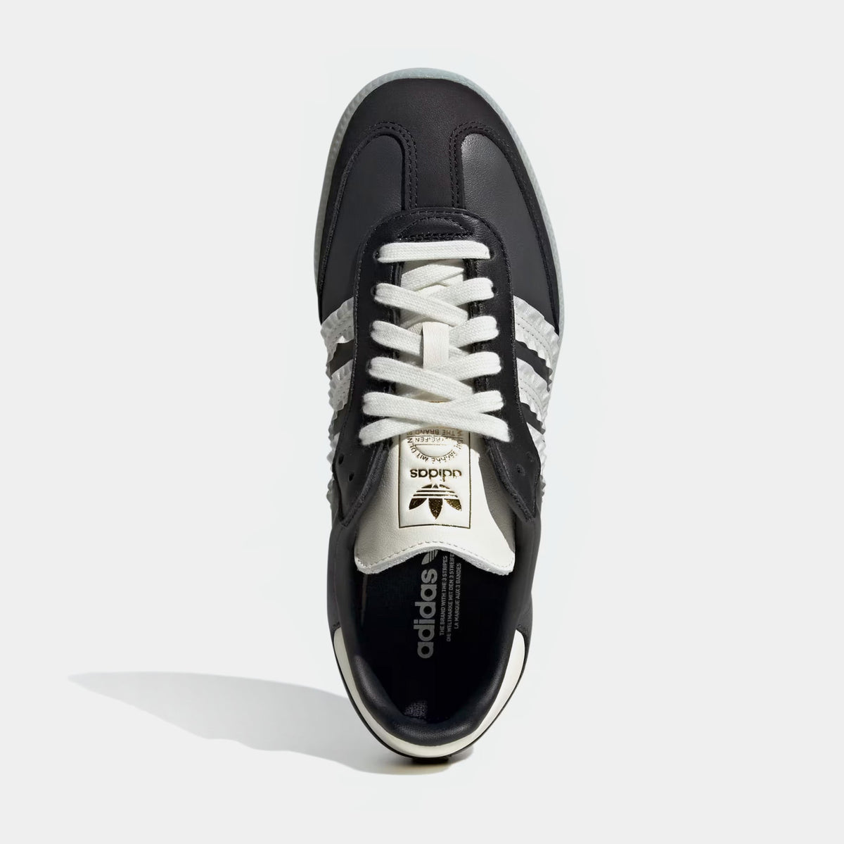 Samba OG Ruffled 3 Stripes Womens Lifestyle Shoes (Carbon/Off White/Core Black)
