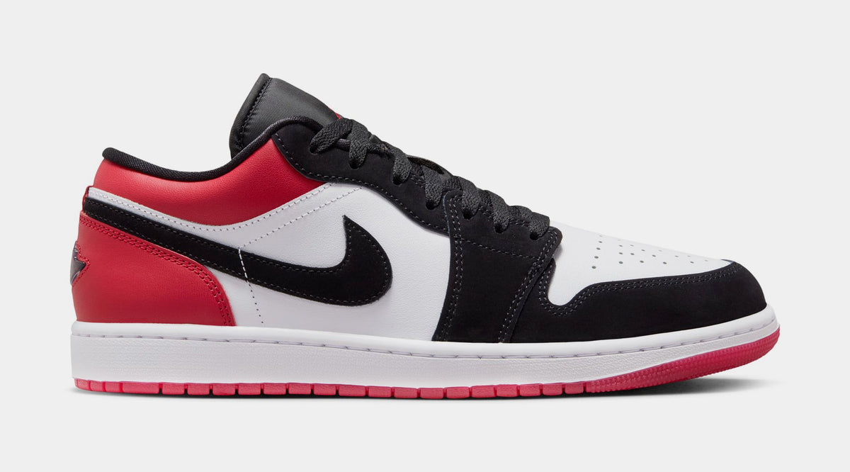 Air Jordan 1 Low SE Mens Lifestyle Shoes (White/Varsity Red/Black)