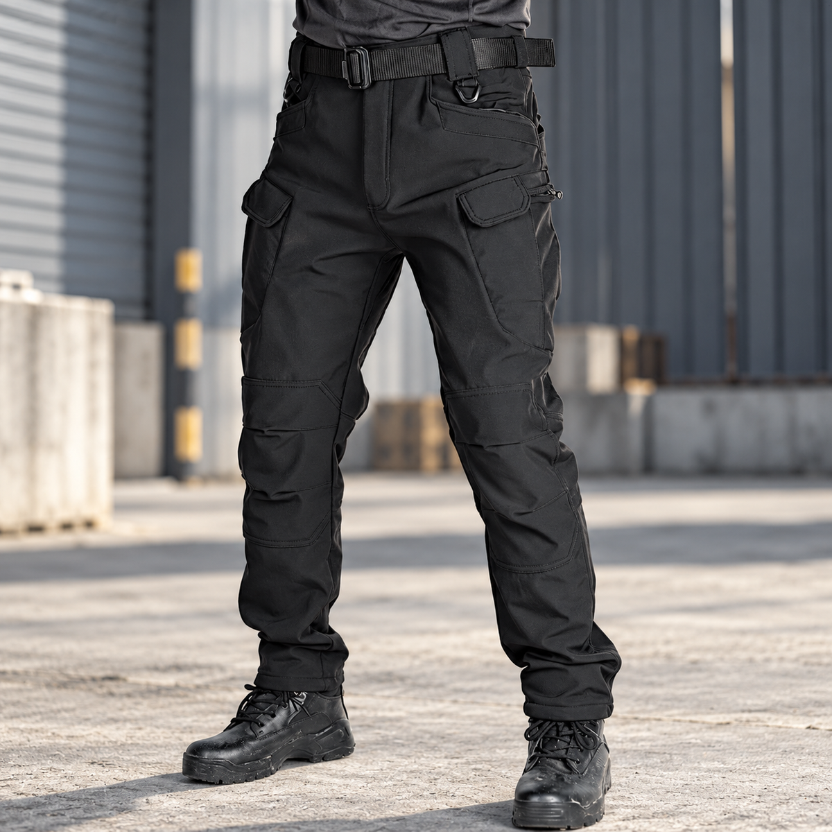 Men's Fleece-Lined Tactical Cargo Pants