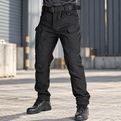 Men's Fleece-Lined Tactical Cargo Pants