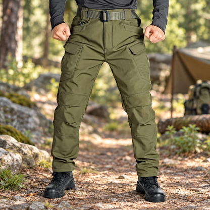 Men's Fleece-Lined Tactical Cargo Pants