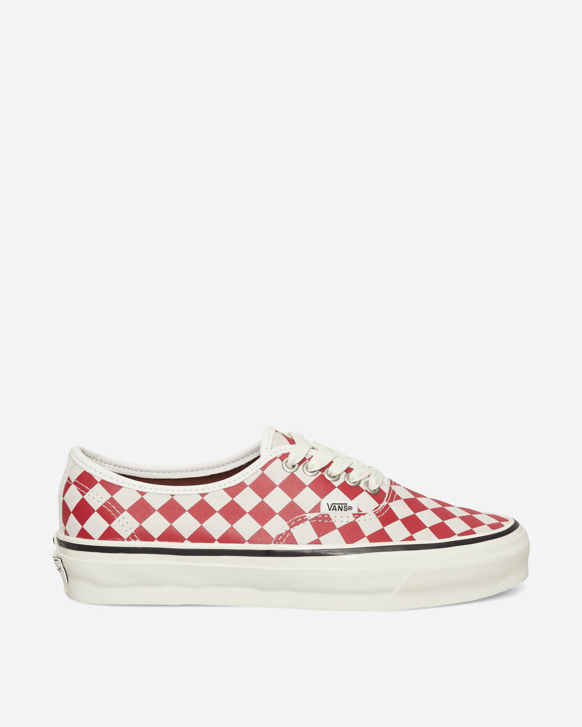 Authentic 44 Diamond Check Sneakers Red / Marshmallow