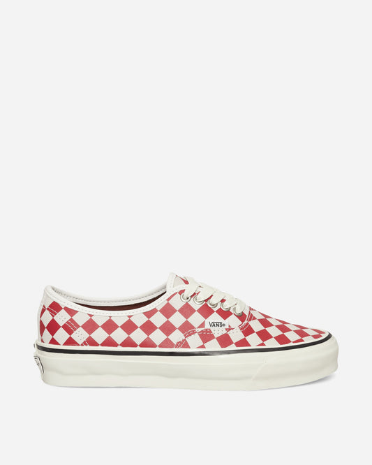 Authentic 44 Diamond Check Sneakers Red / Marshmallow