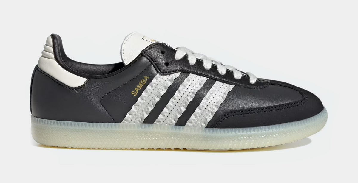 Samba OG Ruffled 3 Stripes Womens Lifestyle Shoes (Carbon/Off White/Core Black)